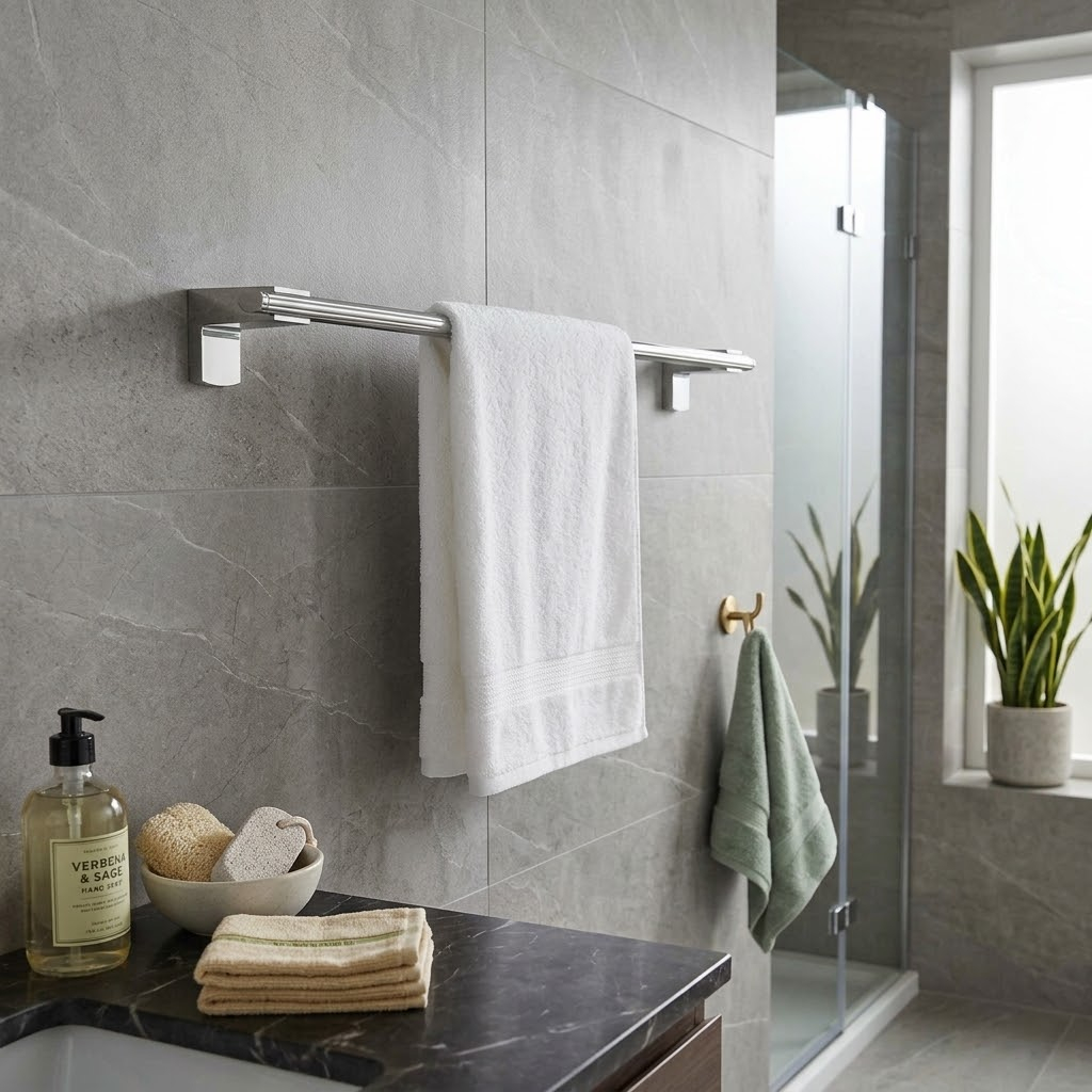Long Towel Rail ; Chrome - A1715 F1