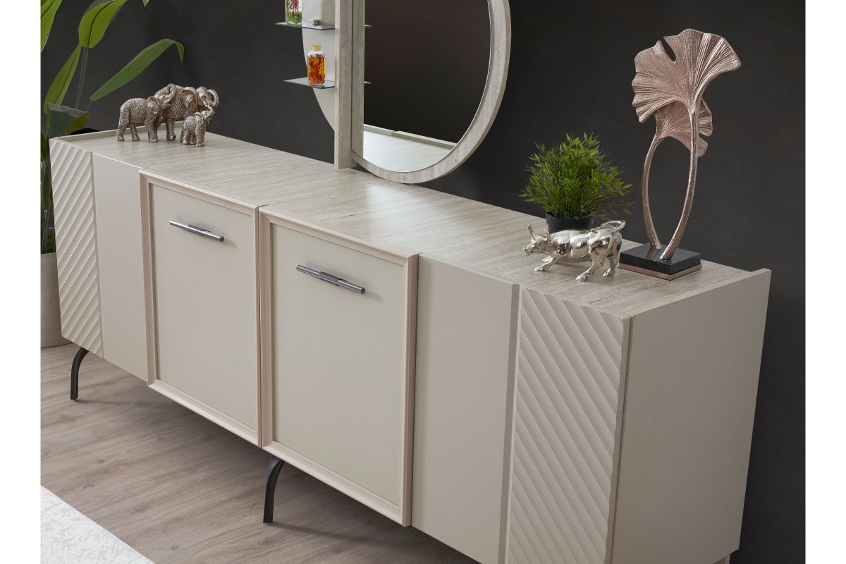 Alpino Luna Console with Mirror 82*208*49 cm
