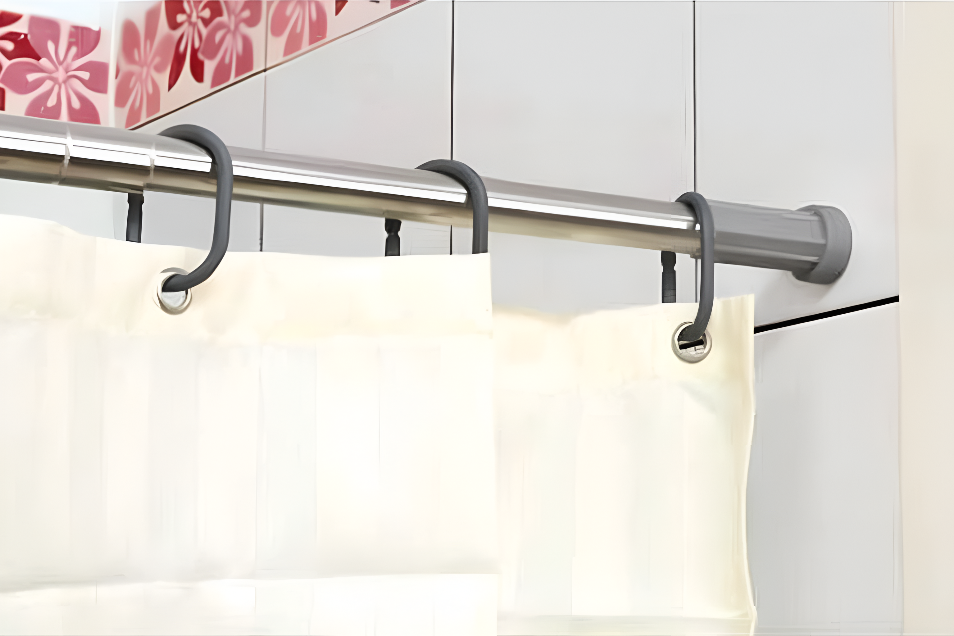 Oster Bathroom Curtain Rod 70-120 Cm - Chrome