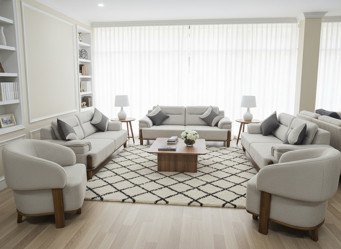 Alberta Arca Lina Seating Set 3+3+2+1+1