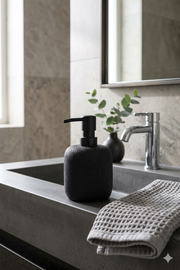 Primanova Liquid Soap Dispenser ; Black - D-21170 image 1