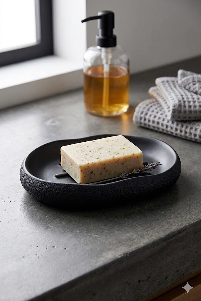 Primanova Soap Dish ; Black - D-21171 image 1