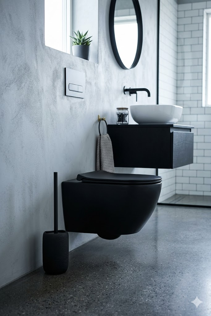 Primanova Toilet Brush ; Black - D-21175 image 1