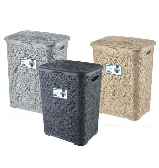 سەبەتەی جل و بەرگ بە دانتێل 60 لیتر - 51918