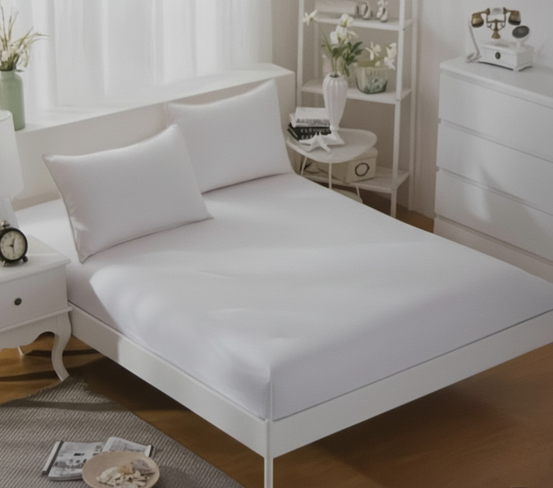 Oster Bedsheet Set 100*200+30 Cm, 50*70 Cm+1Pcs; White - 1020-W