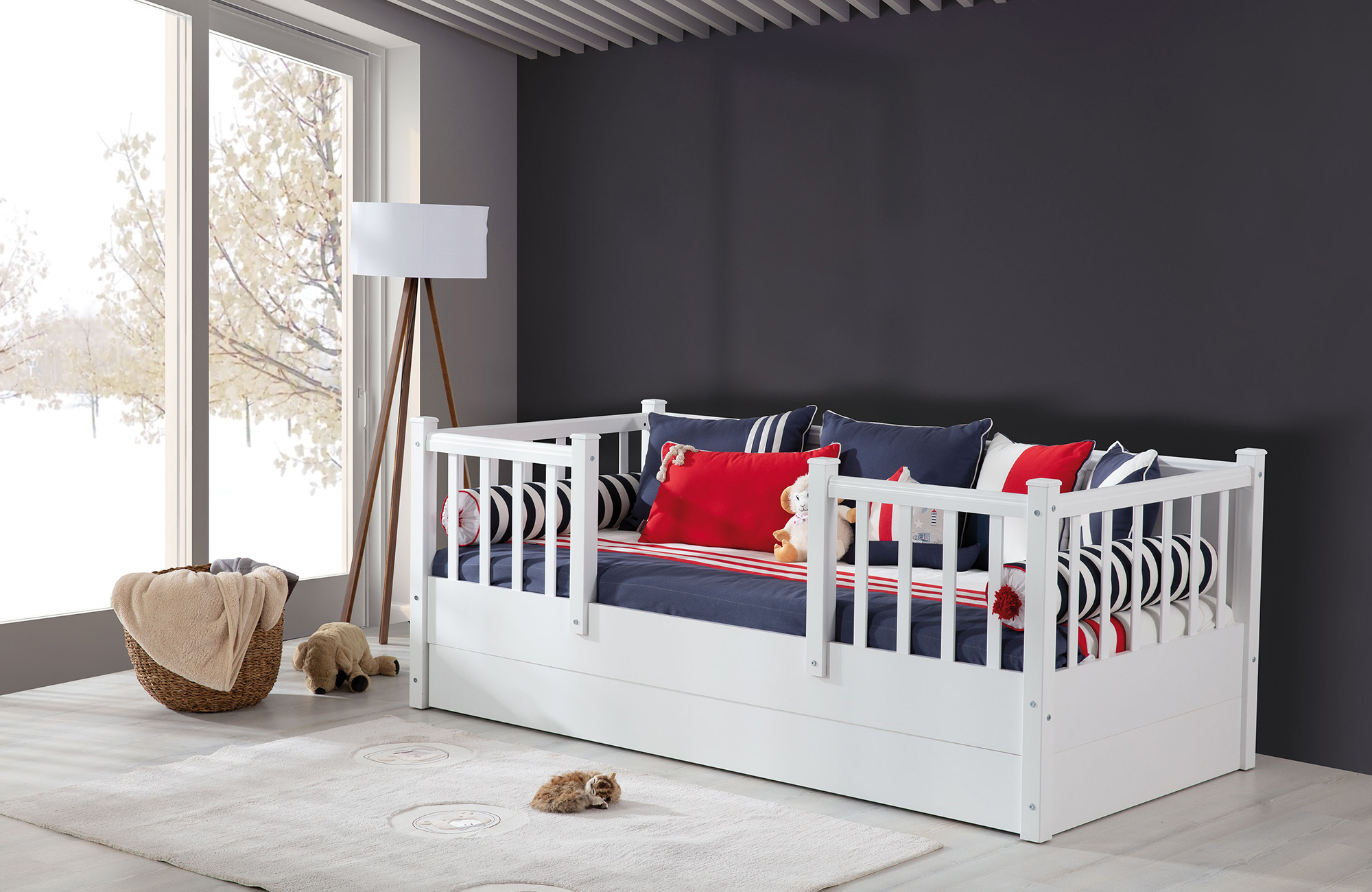 Pretty Baby Carino Puppet Bed Montessori; White - CBC02MT00100