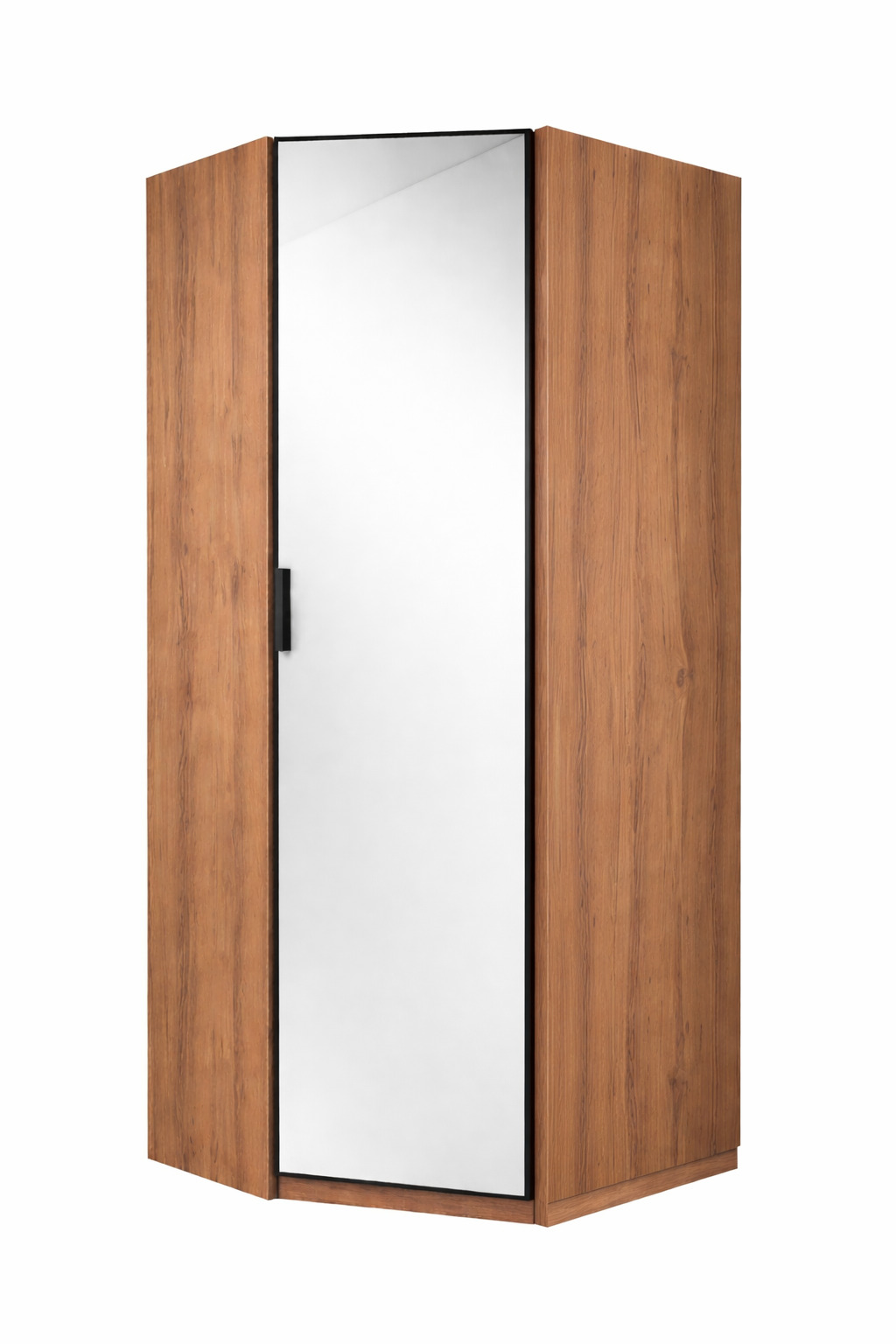 دۆلابی گۆشەی جل و بەرگ 84*84*210 سم؛ دۆرا