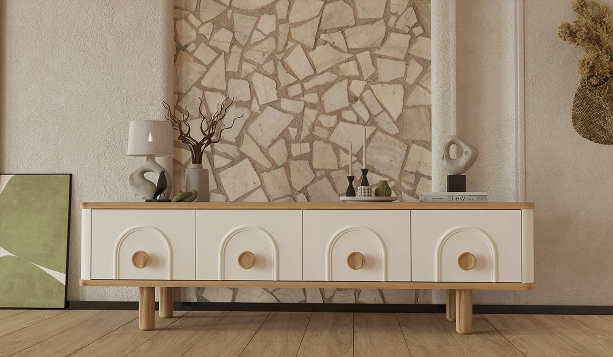 طاولة تلفزيون 181 سم نوع بوهيم بلس