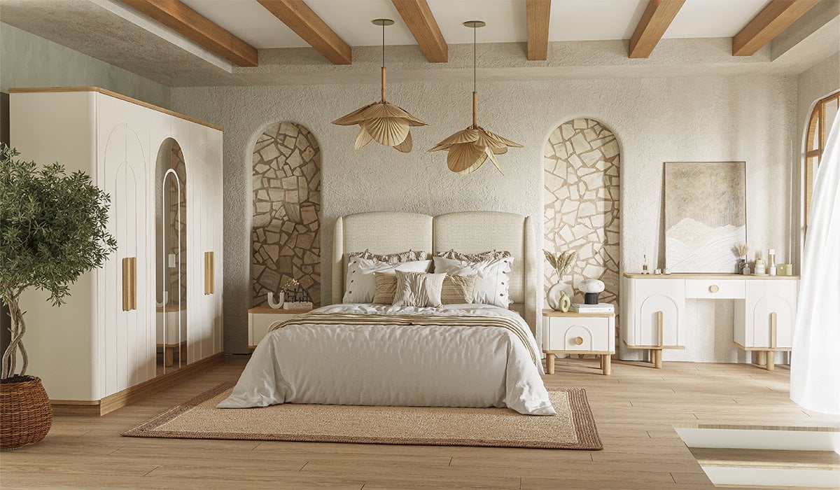 Modalife Boheme Plus Bedroom Set 6 Pieces 180*200 cm