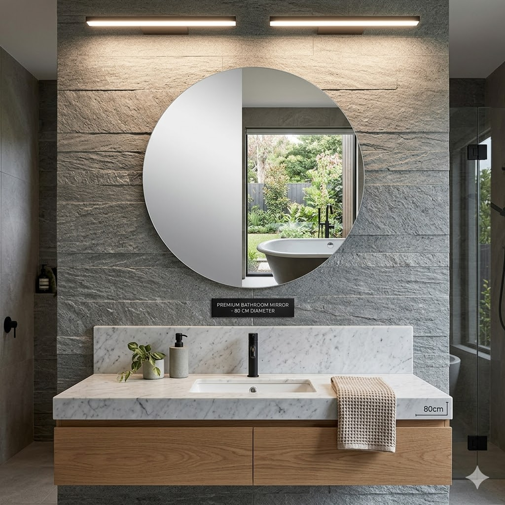 Oster Round Bathroom Mirror Q80cm image 1