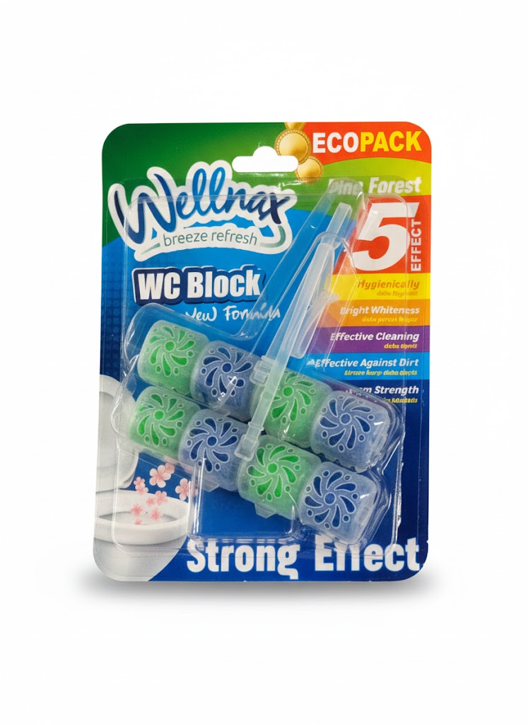 Wellnax Toilet Bowl Odor Remover Pine 2-Pack 50G - Blk-412