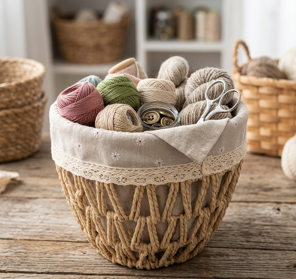 Round Woven Basket 35x27x25cm - Large