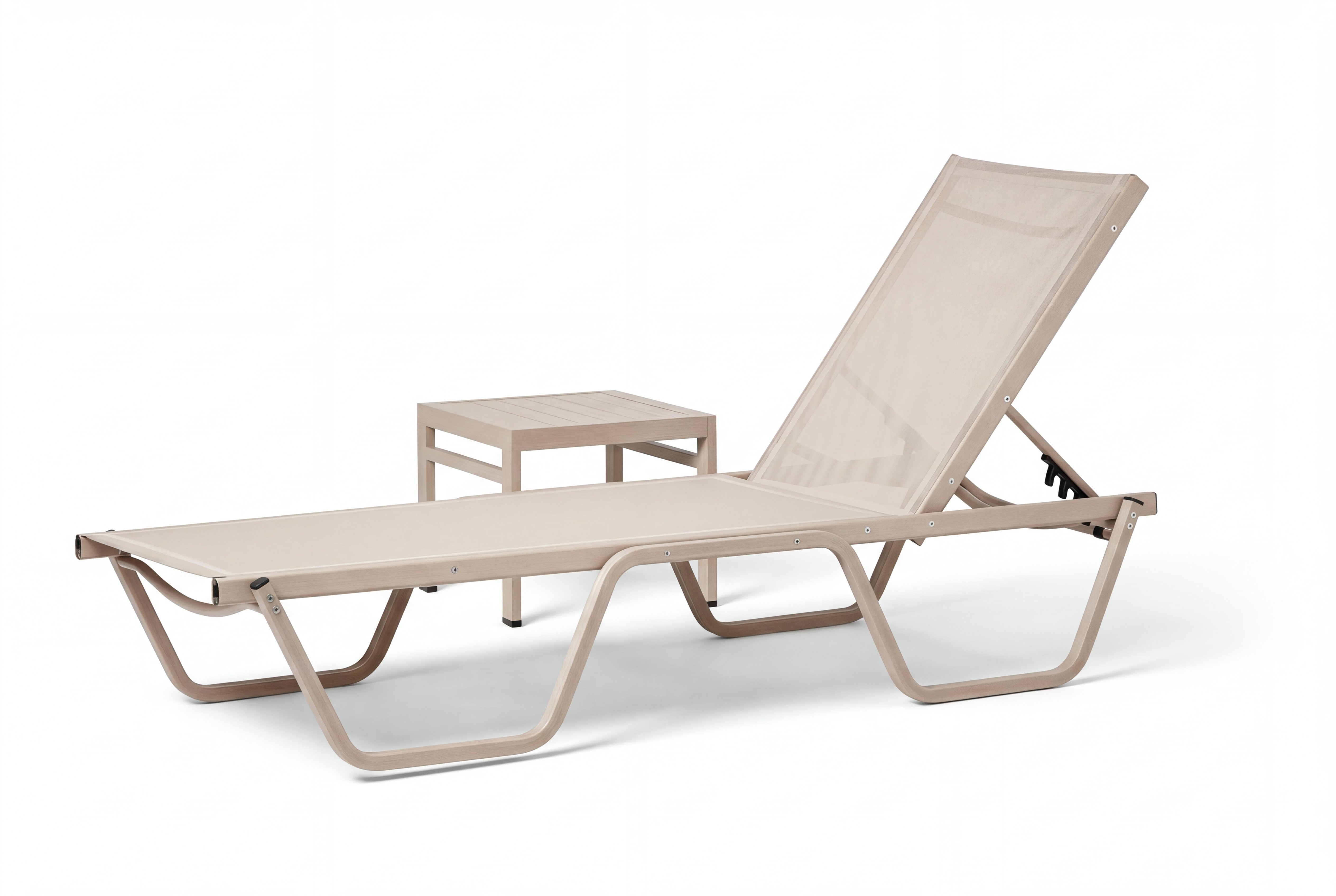 Mesh Sun Lounger Chair ; Sand