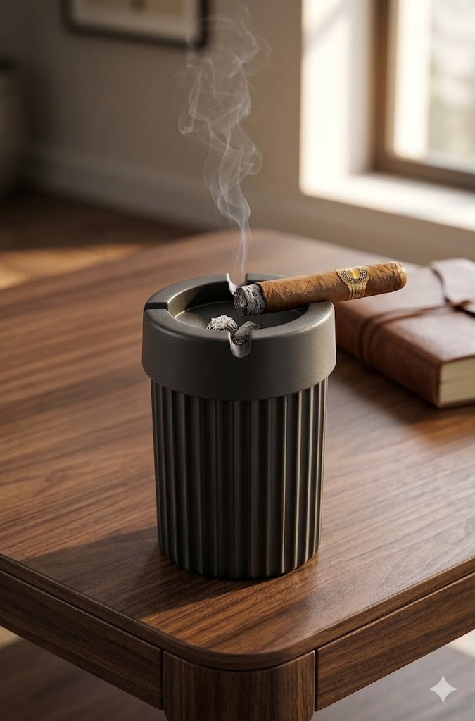 Falkon Striped Pattern Mini Ashtray - FA1-283 image 1