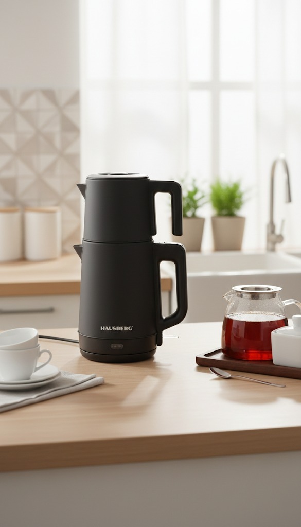 Hausberg Tea Maker Set 2L; Black - HB-3514IN