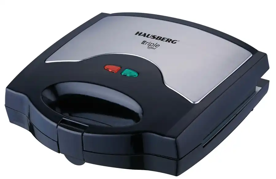 Hausberg Sandwich Maker; Black - HB-3514IN