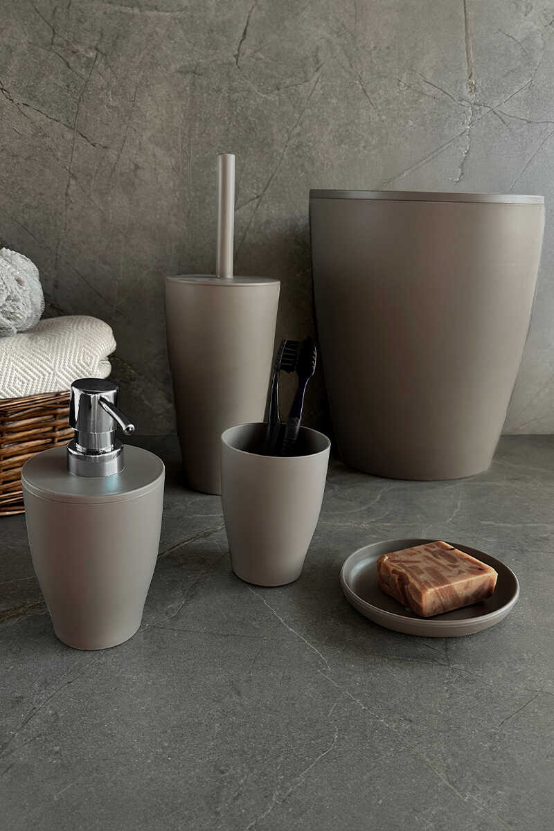 Primanova Pure 5-Piece Bathroom Accessory Set ; Sand Beige - M-SAS14-06 image 1