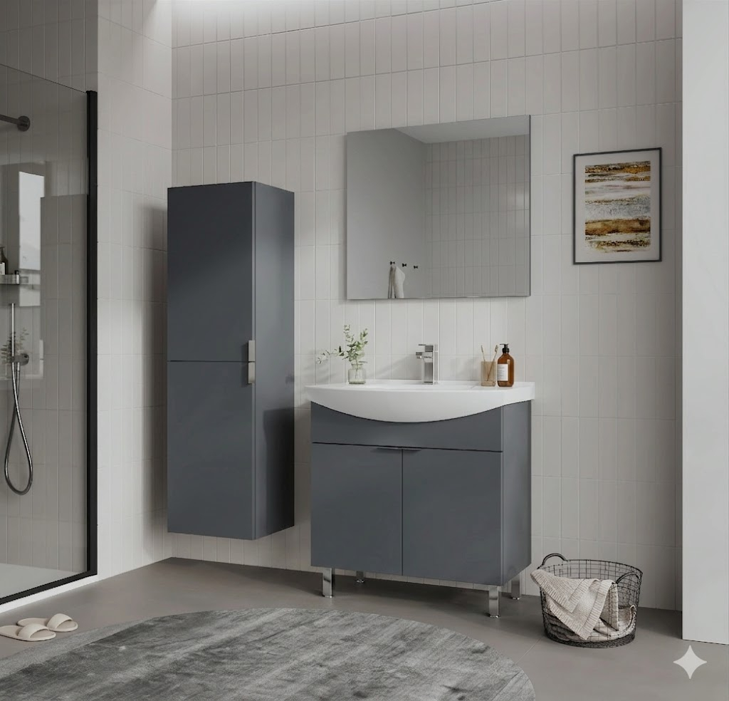 Orka Purus Bathroom Cabinet Set 40cm ; Anthracite image 1