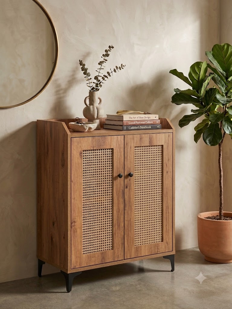 Rattan Shoe Cabinet (D-01)