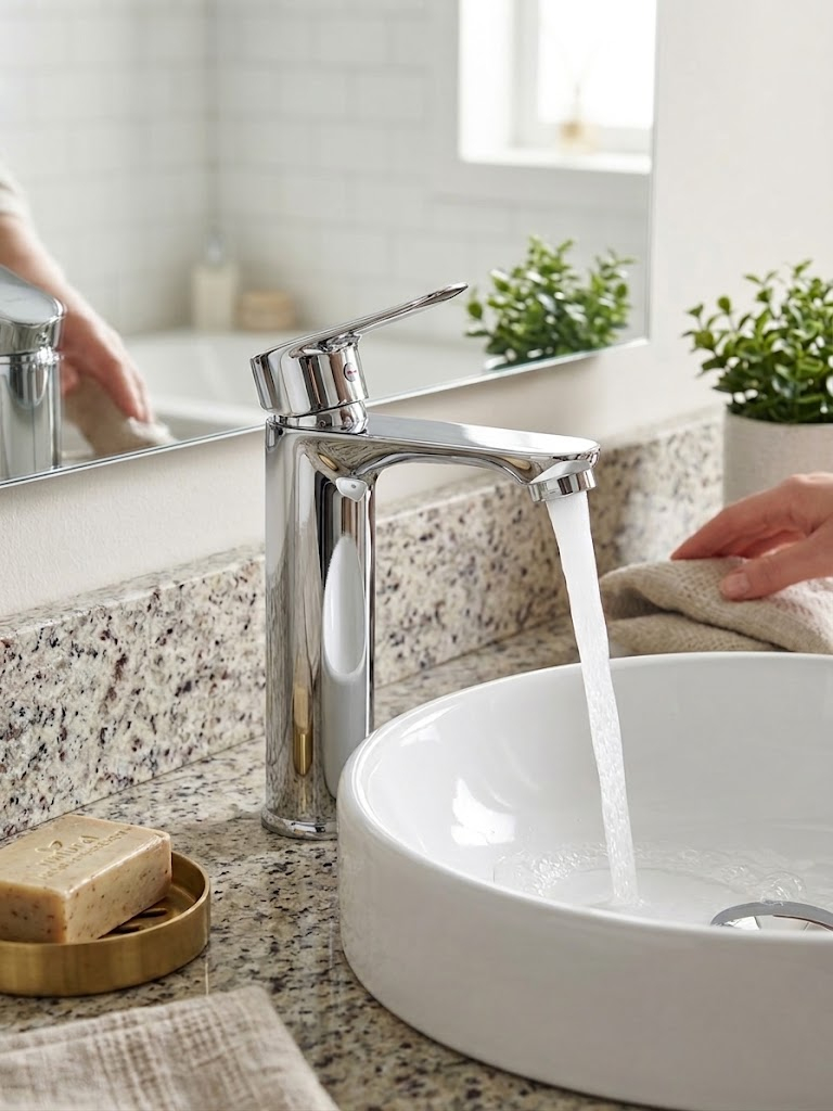 Sink Mixer Tap ; Chrome - T-1
