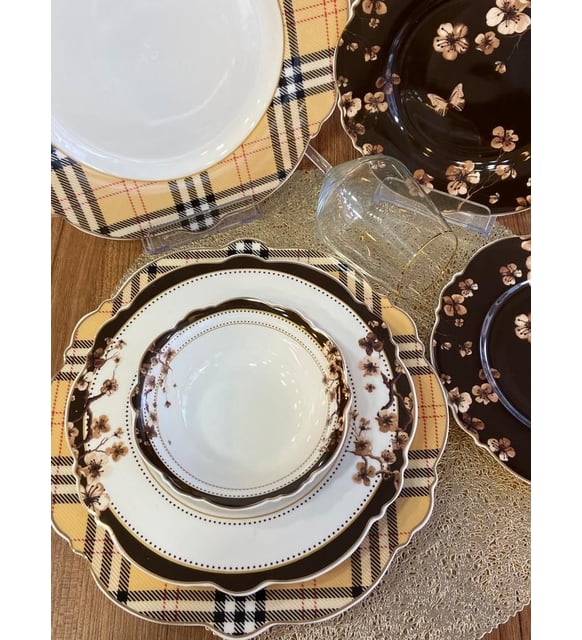 24-Piece Porcelain Dinnerware Set - MY-1707