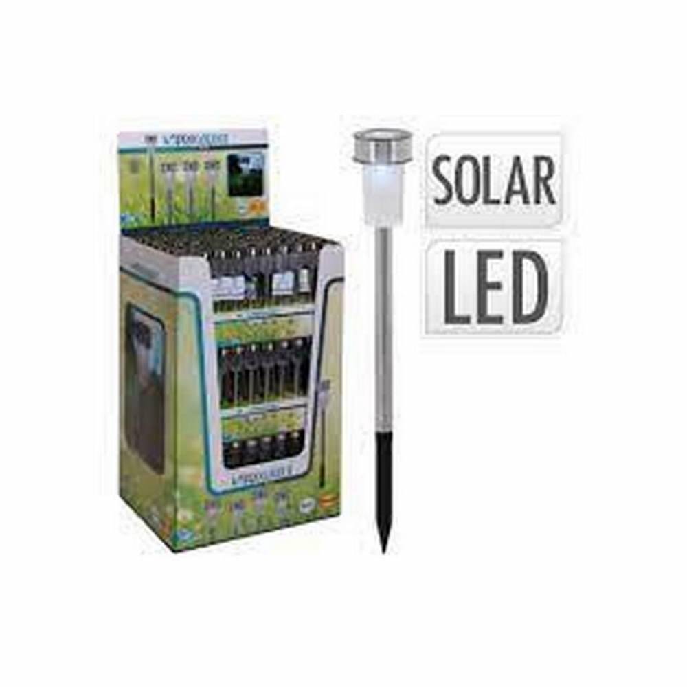 Koopman Garden Outdoor Solar Lamp 4.6X36Cm Silver