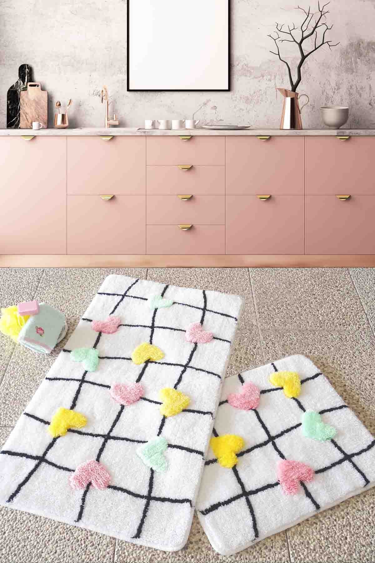 Asir 2-Pieces Acrylic Bathmat Set; Multicolor - 359CHL1609