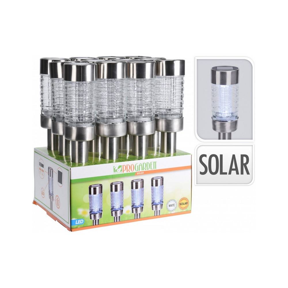 Koopman Solar Lamp Stainless Steel