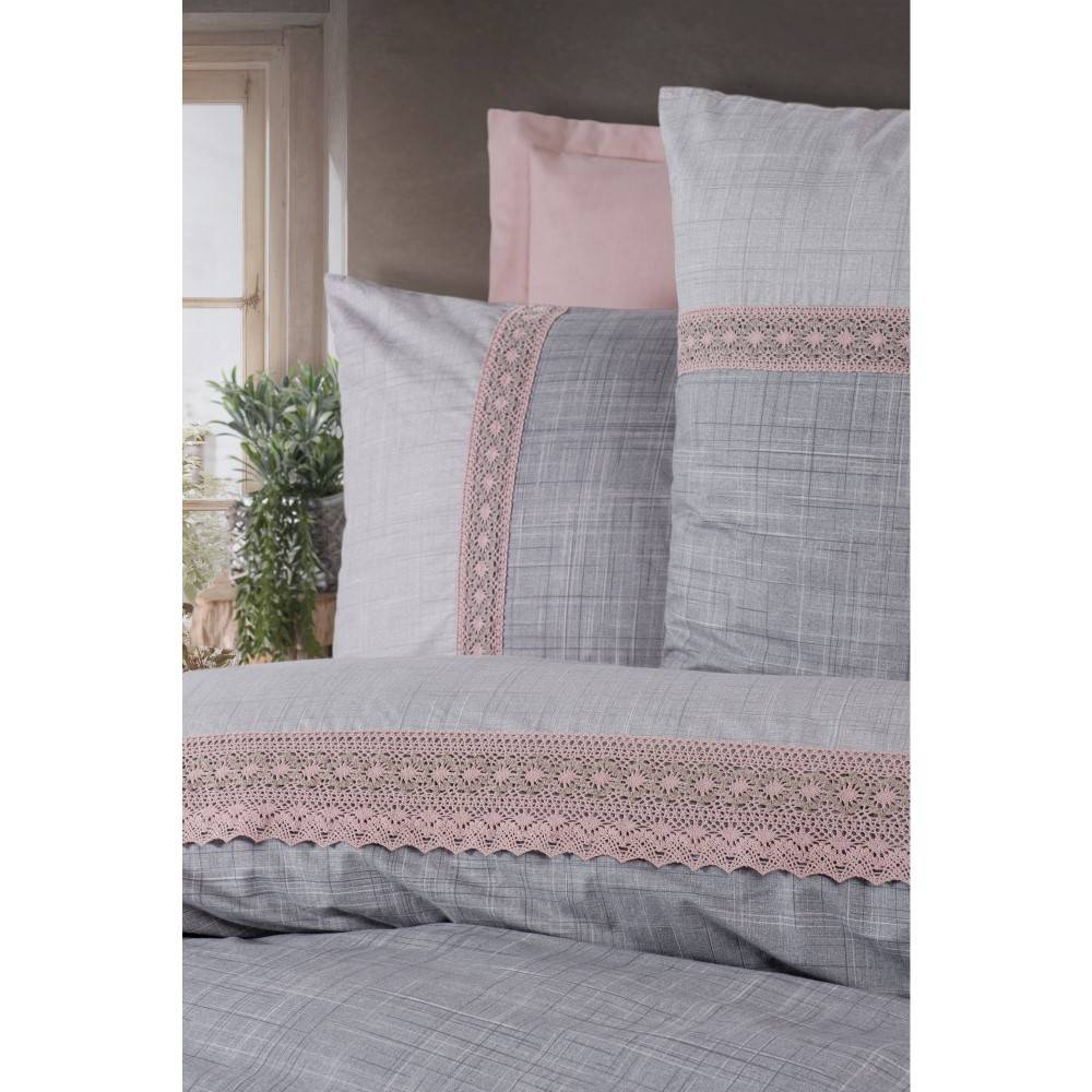Cottonbox Hazel - Dusty Rose Ranforce Double Quilt Cover Set 200*220CM