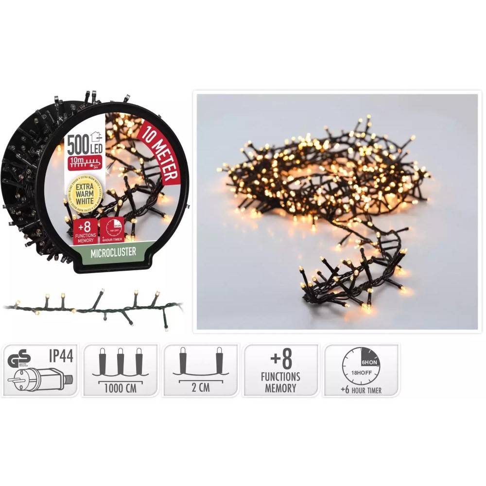 Koopman Micro Cluster Lights 500 Leds Extra Warm White