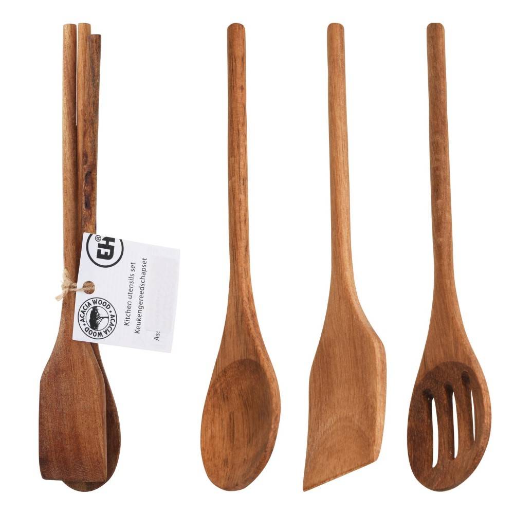 Koopman Kitchen Utensils Acacia 3 Pcs image 1