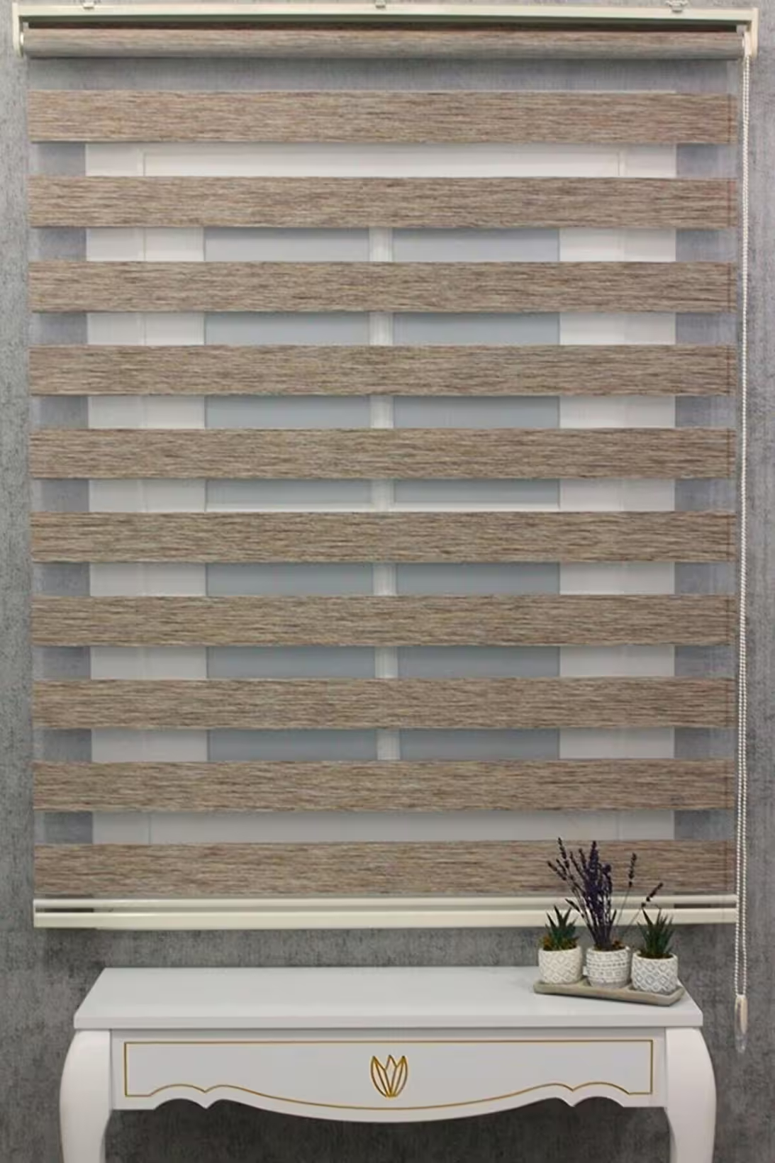 Roller Blind Bamboo-Brown Color 200x200 cm (ZEBRA BM-41)