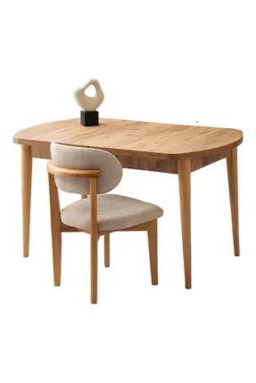 Mobilgen Butterfly Table With Groove 140*80 - Atlantic Glass