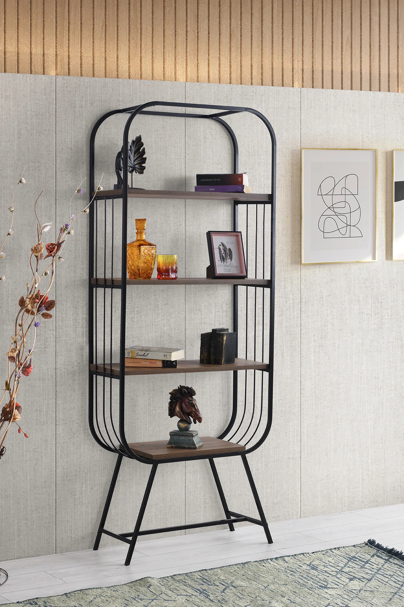 Mobilgen Mayis Bookshelf; Baroque Walnut