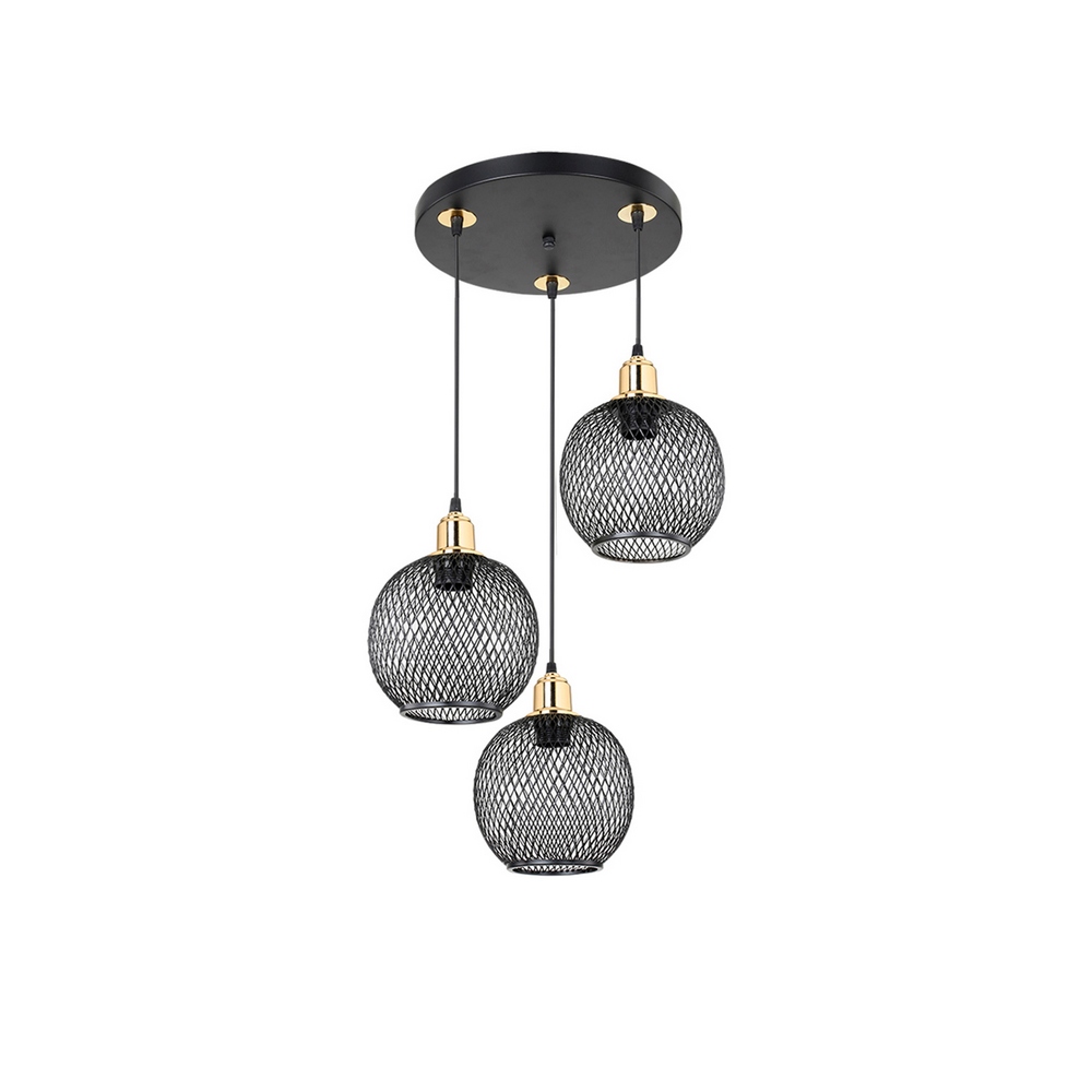 modelsa Modelsa Modelsa Belin 3 Pendant Lamp 30x30x80cm black size: 30x30x80cm