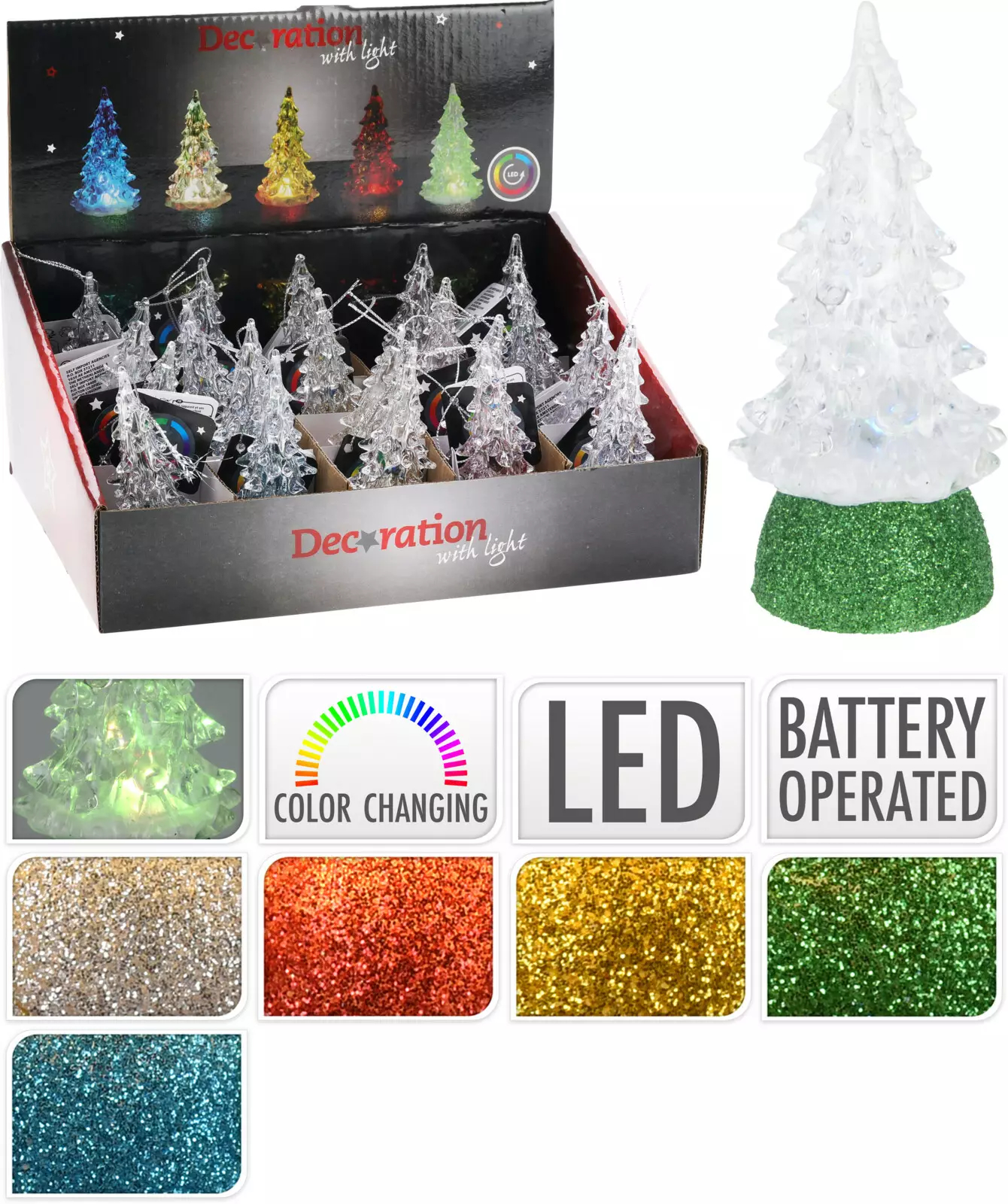 Mini Christmas Tree with LED Lights 10 cm - AX5300020
