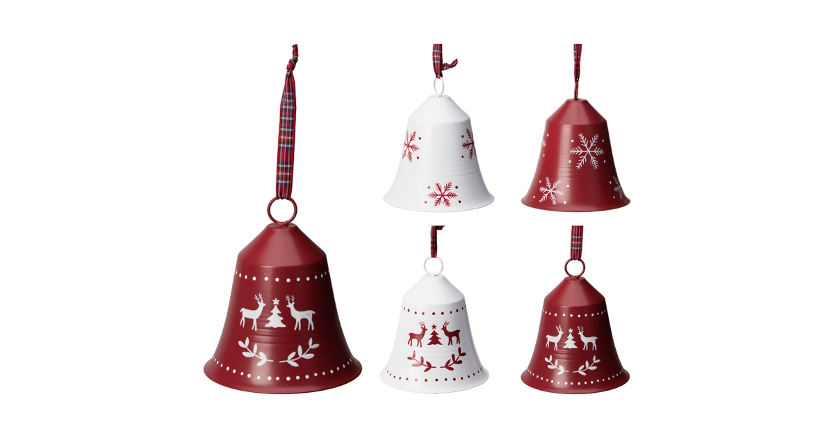 Koopman Xmas Hang Deco Bell 12*15 Cm - ABJ450170