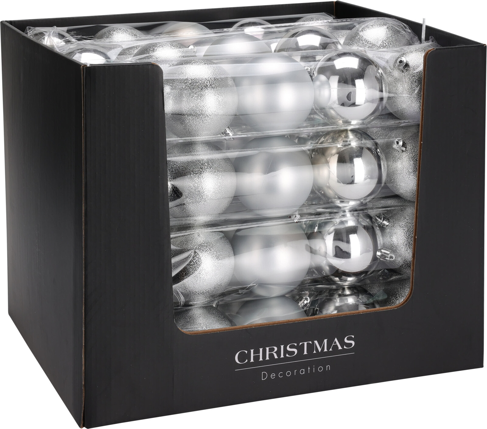 Koopman Xmas Hang Deco Set 5*80 Mm; Silver - CAR101510