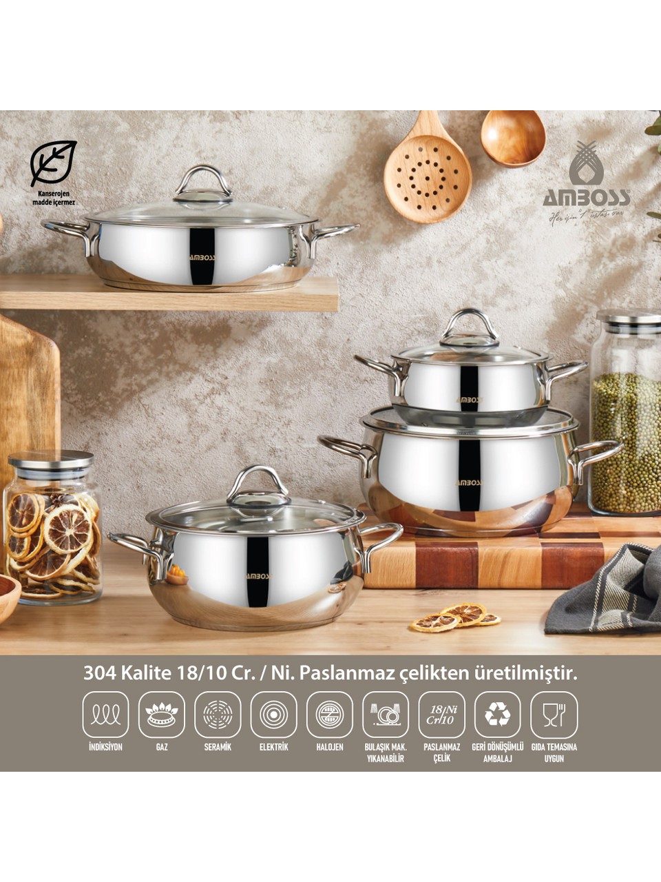 Steel Pot Set