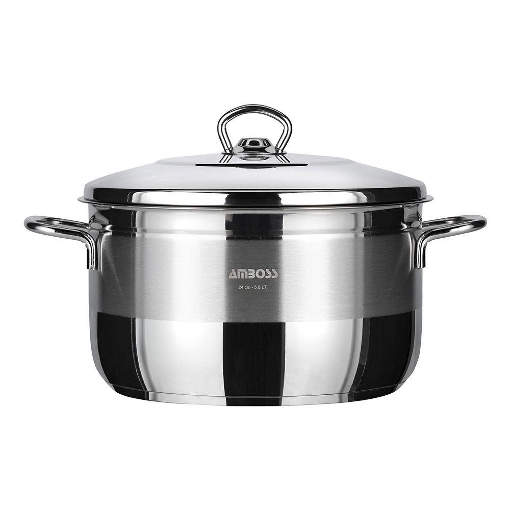 Amboss Steel Pot with Steel Lid 20*11 cm 3.35L - VSAP-4172V