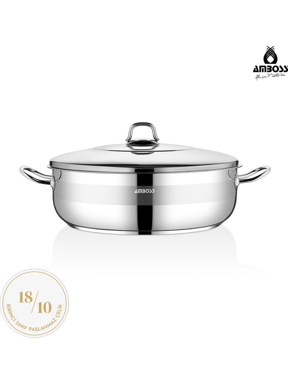 Amboss Steel Pot with Steel Lid 30*9 cm 6.0L - VSAP-4714V