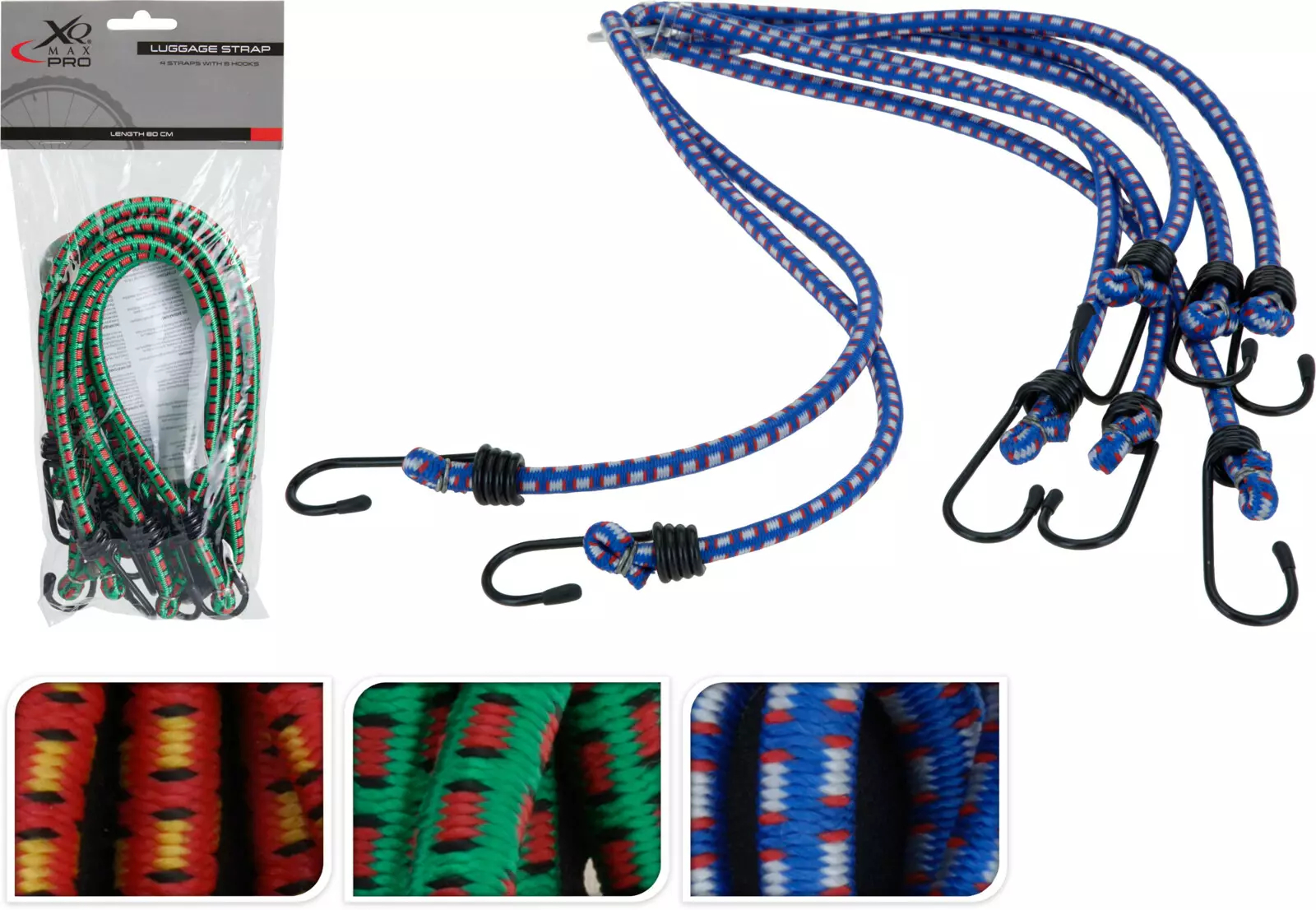 پەتە لاستیکی چەنگکداری جانتا ٤ دانەیی ٨٠ سم - C22960080