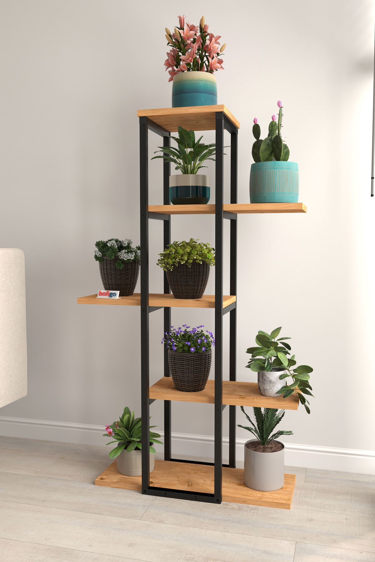 Papatya Decorative Wall Shelf ; Pine