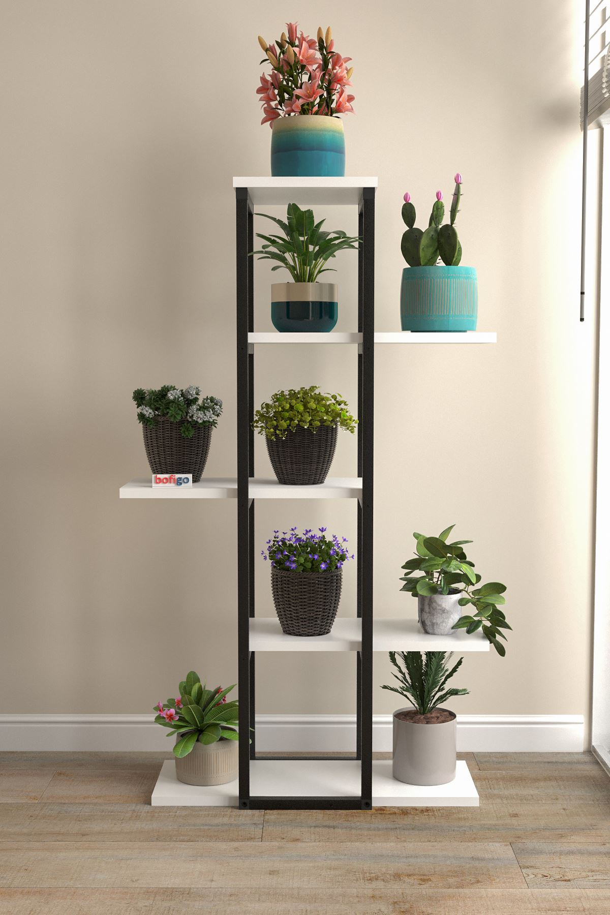 Papatya Decorative Wall Shelf ; White