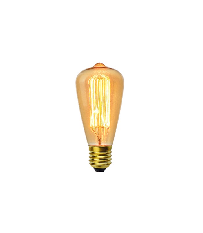 ST64 E27 Carbon Filament Decorative Pear Bulb 40W - 1010940